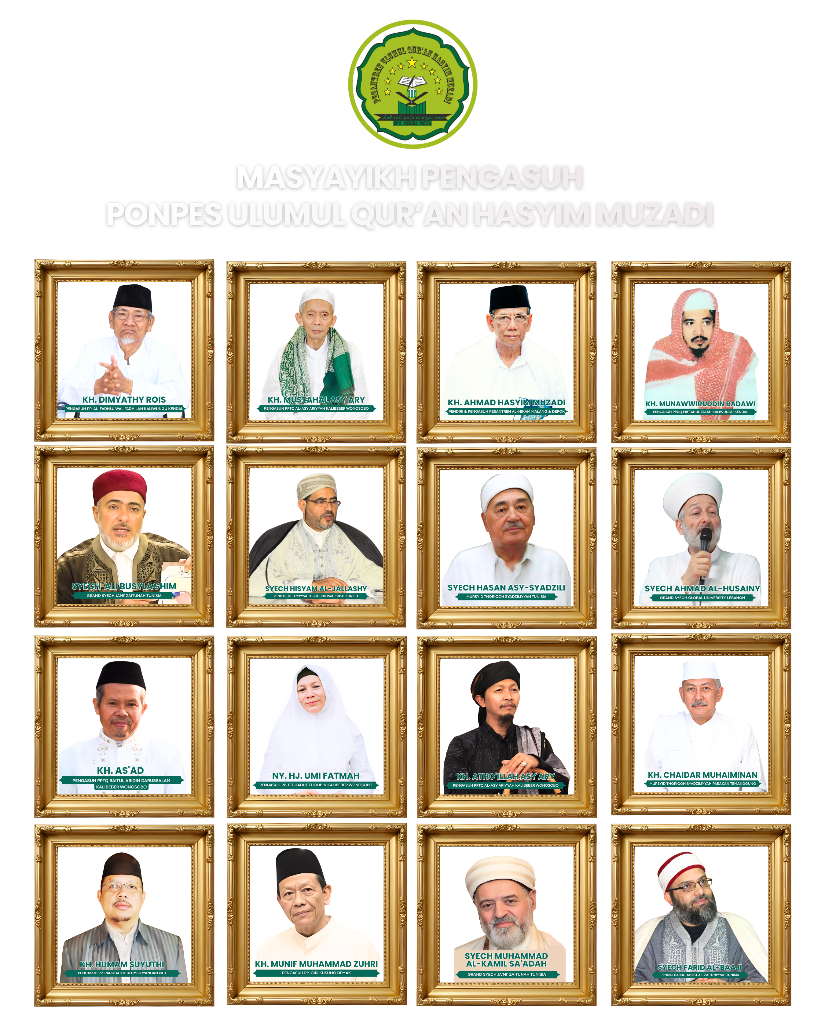 Masyayikh Pengasuh PPUQHM